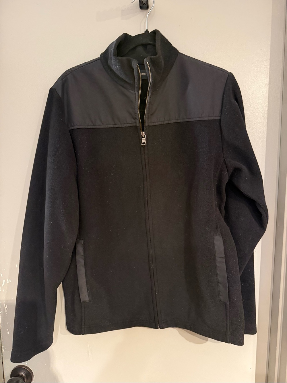 Banana Republic Black Lightweight Full-Zip Jacket